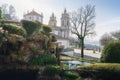 Sanctuary of Bom Jesus do Monte Gardens and Church - Braga, Portugal Royalty Free Stock Photo