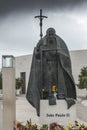 Sanctuary of Fatima, Portugal, June 12, 2018 - Statue of Pope Jo Royalty Free Stock Photo