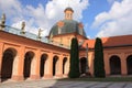 Sanctuary of the Holy Lipka (Poland). The courtyard of the temple.