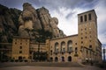 Sanctuary Lady of Montserrat in Barcelona against a cloudy sky