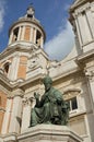 Sanctuary of Loreto statue of the pope 3 Royalty Free Stock Photo