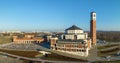 Sanctuary of Pope John Paul II in Lagiewniki, Krakow, Poland. Aerial view