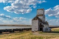 Sanctuary, SK/Canada- May 20, 2020: The historic grain elevator in Sanctuary, Saskatchewan