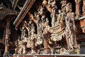 Sanctuary of Truth located in Pattaya Thailand Royalty Free Stock Photo