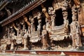 Sanctuary of Truth located in Pattaya Thailand Royalty Free Stock Photo