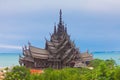 Sanctuary of Truth. Pattaya, Thailand Royalty Free Stock Photo