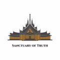 Sanctuary of Truth in Pattaya, Thailand. A gigantic wooden construction. This place great to see the carving happening. Recommend