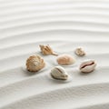 In the sand add a harmonious background enhancing the overall calm Royalty Free Stock Photo
