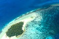 Sand bank in Shaviyani Atoll uninhabited island