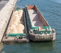 Sand barge in Paris Royalty Free Stock Photo