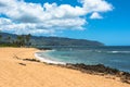 Sand beach along North Shore, Oahu Royalty Free Stock Photo