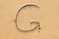 Sand Beach Alphabet: Letter G