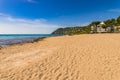 Sand beach of Canyamel, beautiful seaside of Mallorca Royalty Free Stock Photo