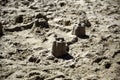 Sand beach castle Royalty Free Stock Photo