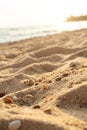 Sand beach closeup texture or background Royalty Free Stock Photo