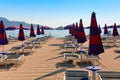 Sand beach in Giardini Naxos