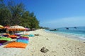 Sand Beach in Gili Trawangan Royalty Free Stock Photo