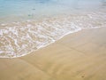 sand beach of Gouffre gulf of English Channel Royalty Free Stock Photo