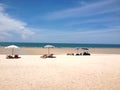 Sand beach at Huahin Thailand.