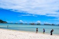 Sand beach in Phu Quoc close to Duong Dong, Vietnam. Royalty Free Stock Photo