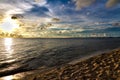 Sand beach at sunset in Phu Quoc, Vietnam Royalty Free Stock Photo