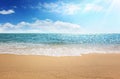 Sand beach and tropical sea Royalty Free Stock Photo