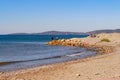 Sand beach in Turkey. Aegean coast. Gumuldur