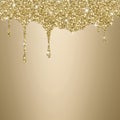 Sand beige gold background dripping glitter texture