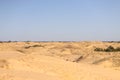 The sand in the biggest European desert. Summer. Oleshki, Kherson region in Ukraine. Concept of travelling, weekend, Kilometers of Royalty Free Stock Photo