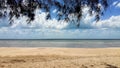 Sand and Blue Sky on the beach at Belitung Island