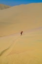 Sand-boarding fun on Atacama Desert, Oasis of Huacachina, Ica Region, Peru