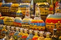 Sand bottle souvenirs at the Madinat Jumeirah Souk, Dubai, UAE Royalty Free Stock Photo