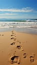 Sand bound history, footprints on ocean beach carry whispers of past seaside sojourns