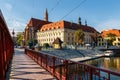 Sand Bridge over Odra river, Wroclaw Royalty Free Stock Photo