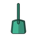 Sand bucket shovel icon