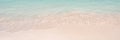 Sand and caribbean tropical beach panoramic summer background Royalty Free Stock Photo