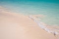 Sand and caribbean tropical beach summer background with copy space Royalty Free Stock Photo