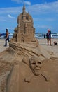 Sand Castle Day on South Padre Island Royalty Free Stock Photo