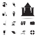 sand castle icon. summer pleasure icons universal set for web and mobile