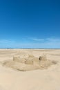 Sand castle at the beach Royalty Free Stock Photo