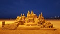 Sand castle on Valencia beach