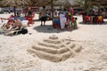 Sand castle on the Yucatan