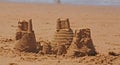 Sand castles Royalty Free Stock Photo