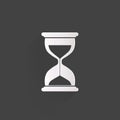 Sand clock icon. Glass timer symbol Royalty Free Stock Photo