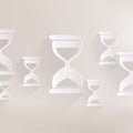 Sand clock icon. Glass timer symbol Royalty Free Stock Photo