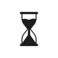 Sand clock icon. Hourglass element isolated. Time concept element. Tradition clock element Royalty Free Stock Photo