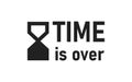 Sand clock offer icon. Watch, time is over isolated concept in vector flat Royalty Free Stock Photo