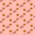 Sand clock pattern on pink background