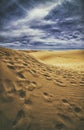Sand and clouds Royalty Free Stock Photo