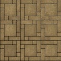 Sand Color Paving Slabs in the form of big Square